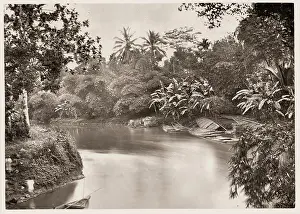 Java: River scene, Java, Indonesia, Woodburytype