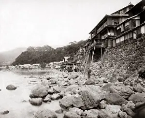 Obama: River scene, Obama, Japan circa 1890