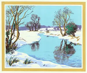 Pettitt: River in snow-covered meadows