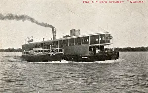 Rangoon: River steamer Nagama, Rangoon, Burma