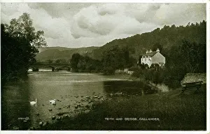 Stirlingshire: River Teith & Bridge, Callander, Stirlingshire