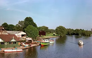 Caversham: River Thames from Caversham Bridge, Reading