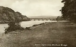 Tyne: River Tyne and Hexham Bridge, Northumberland