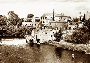 Wharfe: River Wharfe, Wetherby early 1900's