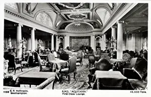 Aquitania: RMS Aquitania - The First Class Lounge
