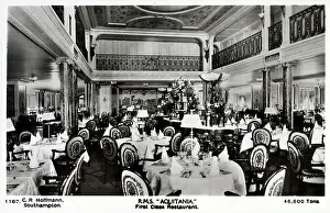 Aquitania: RMS Aquitania - The First Class Restaurant