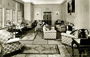 Luxurious: RMS Empress of Scotland - First Class Library