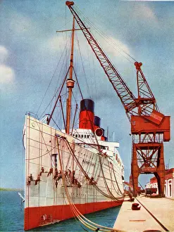 Transatlantic: RMS Mauretania, transatlantic liner, at Southampton