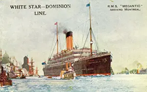 Megantic: RMS Megantic arriving at Montreal, Canada
