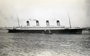 Reprint: RMS Olympic, arriving in New York
