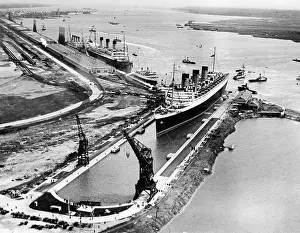 Graving: RMS Queen Mary, 1936