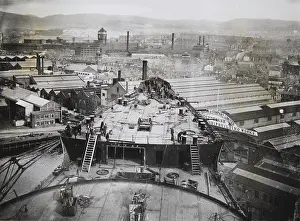 Clydebank: RMS Queen Mary in construction
