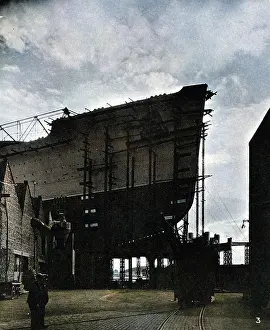 R.M.S. Queen Mary under construction, Clydebank