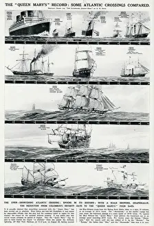 Steamliners: R.M.S. Queen Mary, record Atlantic crossing, by G. H. Davi