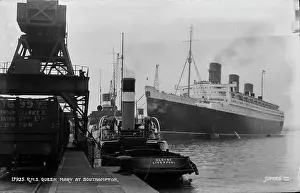 Nautical: R.M.S. Queen Mary at Southampton