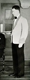 Steward: RMS Queen Mary, steward at work