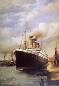 Disastrous: RMS Titanic docked