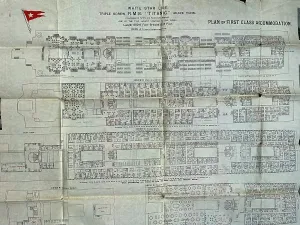Bonnell: RMS Titanic, First class Carolime Bonnell, plan