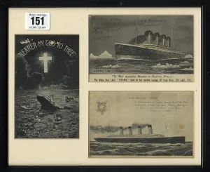 Haisman: RMS Titanic - three framed postcards