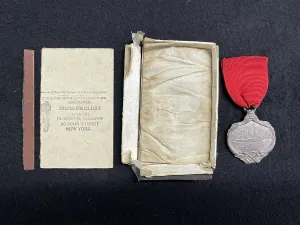 Cottam: RMS Titanic, Harold Cottam Collection, Carpathia silver meda