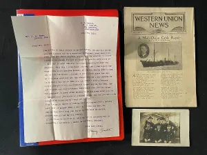 Typewritten: RMS Titanic - items from Samuel Alfred Smith Archive
