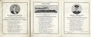 2ins: RMS Titanic - John Nutter's souvenir verses