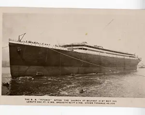 RMS Titanic after launch, Belfast