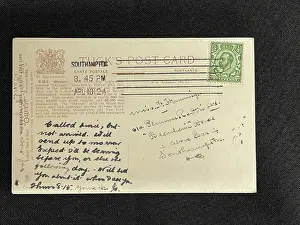 Coincidence: RMS Titanic, and Olympic, postcard from Southampton