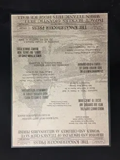 Perish: RMS Titanic - page from The Knickerbocker Press