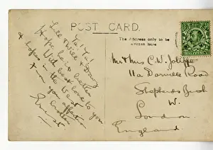 Postally: RMS Titanic - postcard from Ernest Tomlin, victim