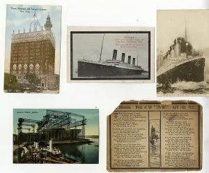 Memoriam: RMS Titanic - five postcards