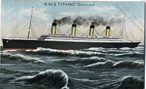 Unused: RMS Titanic - pre-maiden voyage postcard