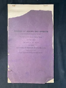 Clips: RMS Titanic - Record of Bodies and Effects - front cover