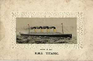 Postally: RMS Titanic - silk postcard