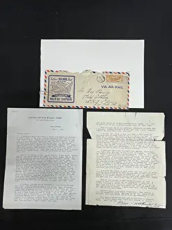 Letterhead: RMSTitanic, letter, United Artists Studos