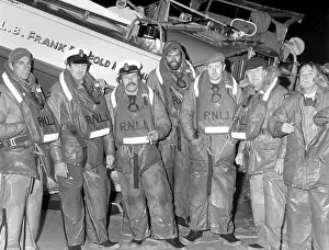 Coxswain: RNLI lifeboat crew, St Ives, Cornwall