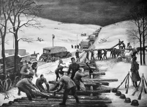Muller: Road building by the German army in Russiat by