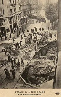 Subsidence: Road collapse, Paris