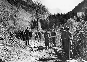 Sappers: Road construction on the Caucasus, 1942
