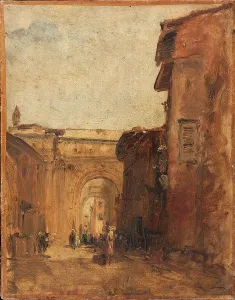 Ziem: A road in Florence, Italy
