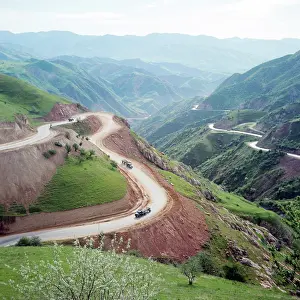 Transporting: Road to Nurek HPP, 1977