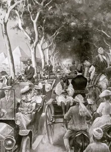 Nov18: Road to the Pyramids during the Season in Egypt