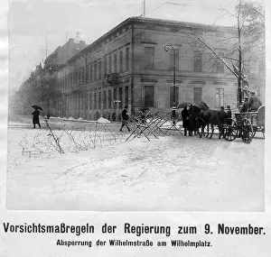 Blockage: Roadblock in Berlin, 1919