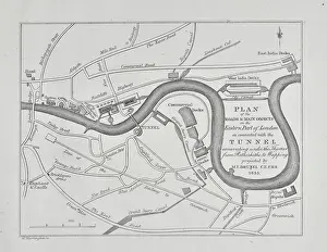 Tunnelling: Roads and main objects on the Eastern Part of London
