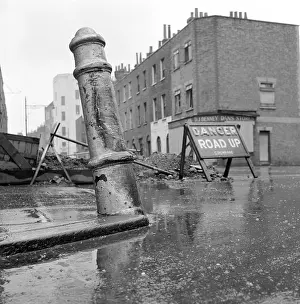 Bollard: Roadworks And Bollard