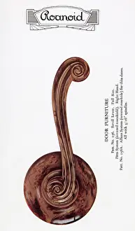 Marbled: Roanoid bakelite door handle
