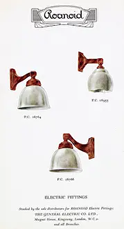Fittings: Roanoid bakelite electric light fittings