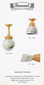 Fittings: Roanoid bakelite electric light fittings
