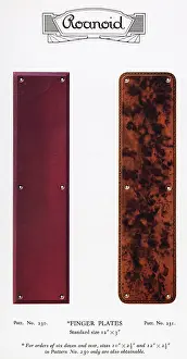 Marbled: Roanoid bakelite finger plates