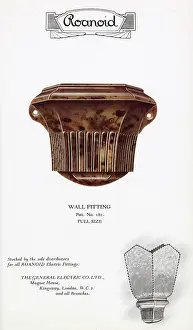 Fittings: Roanoid bakelite wall fitting